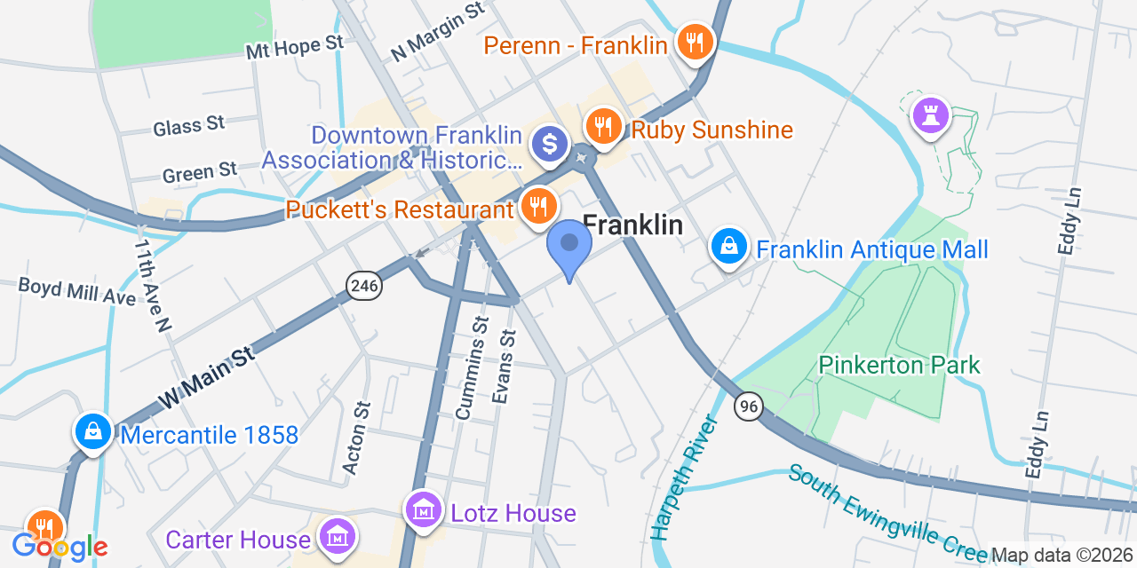 Map location for Hunter Plotkin Law, PLLC
