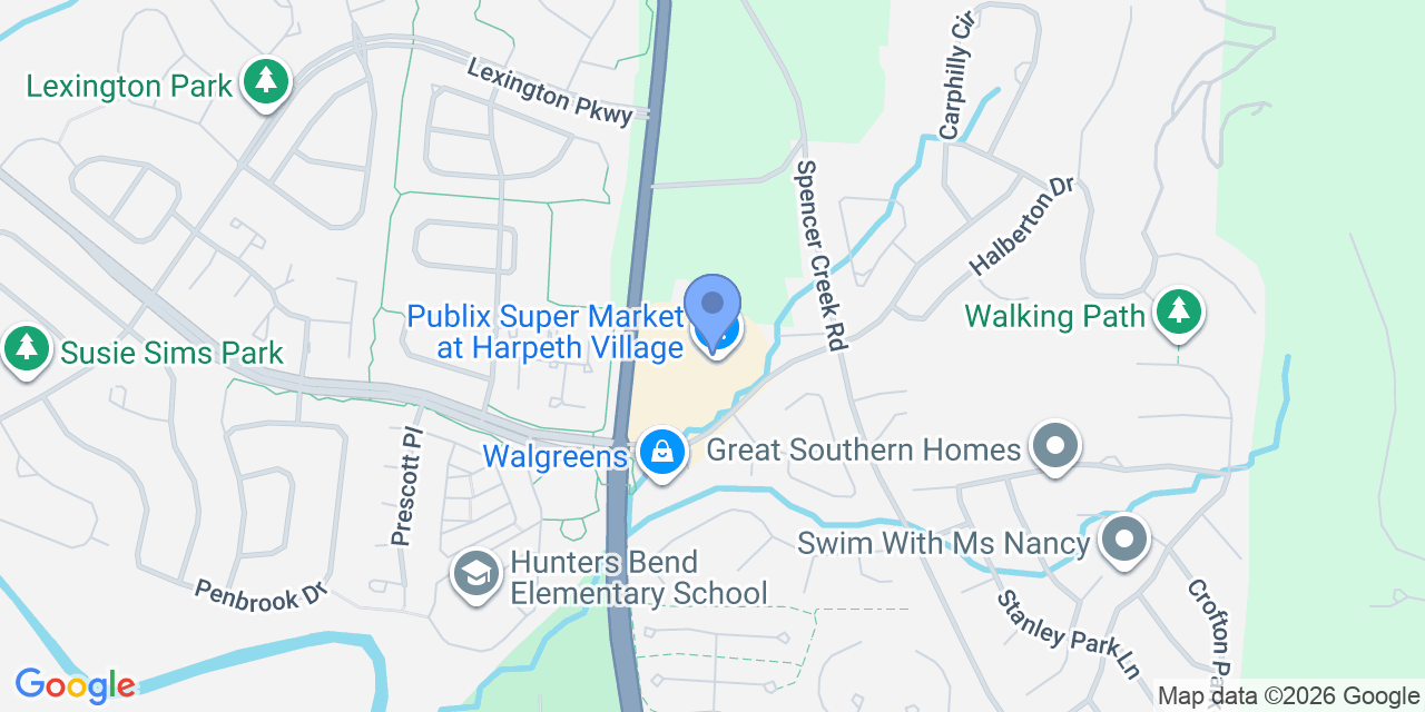 Map location for Dana McLendon Law