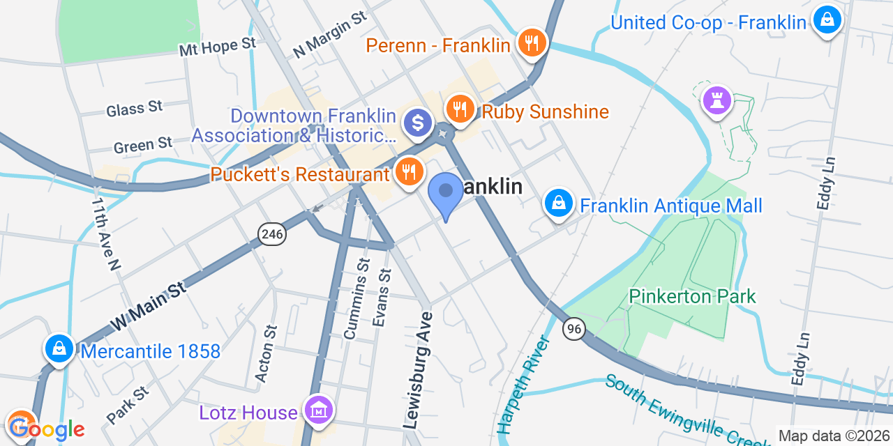 Map location for Jungers Law Firm