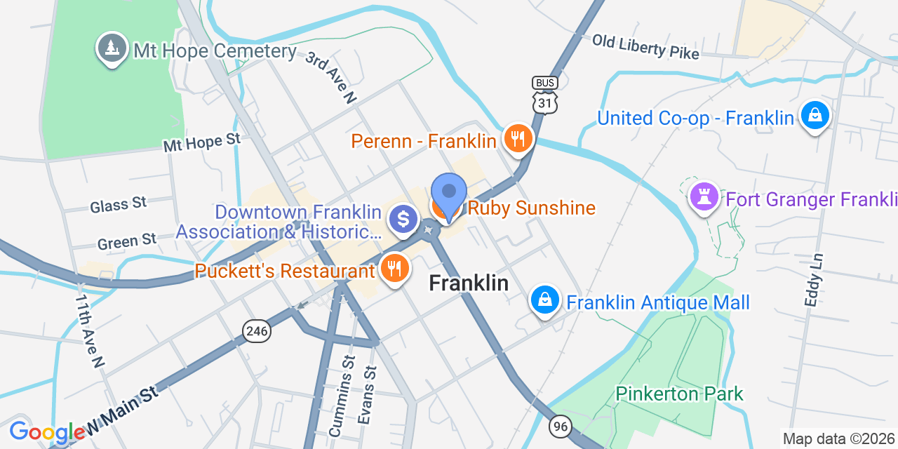 Map location for Paul D. Jeter Law Firm, P.C.