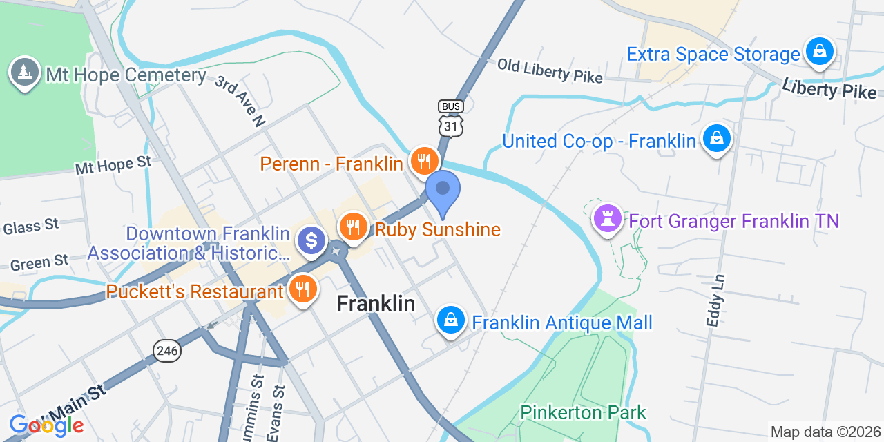 Map location for Gore & Reynolds, PLLC