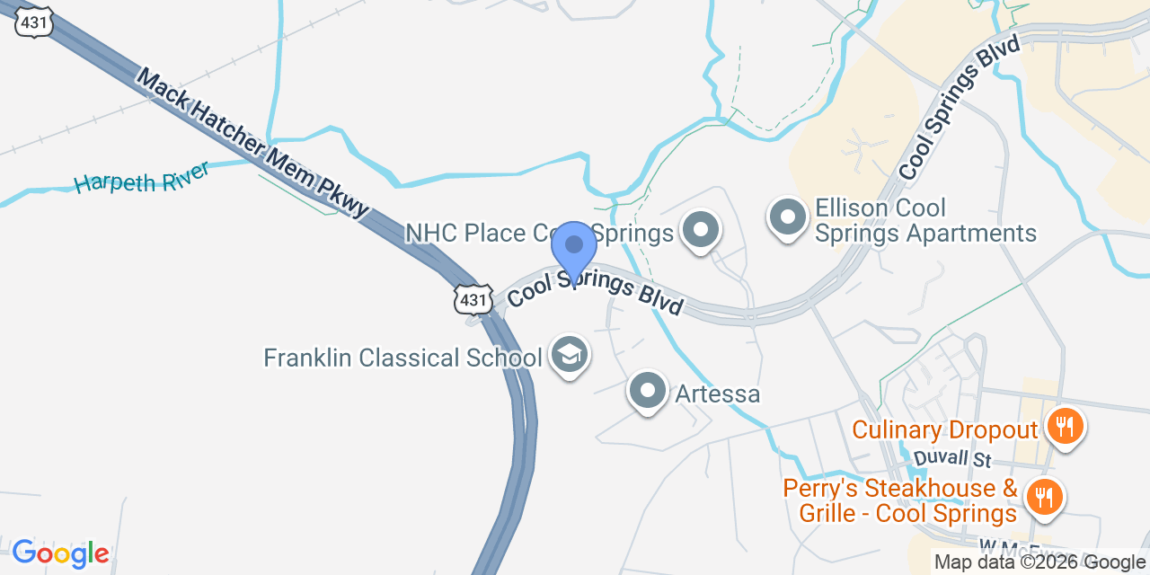 Map location for Griffithlaw: Franklin Personal Injury Lawyers