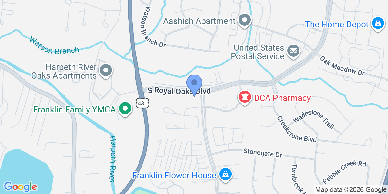 Map location for Amy Cross Nance Attorney at Law