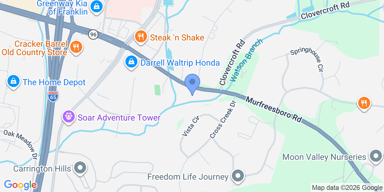 Map location for Music City Estate Law